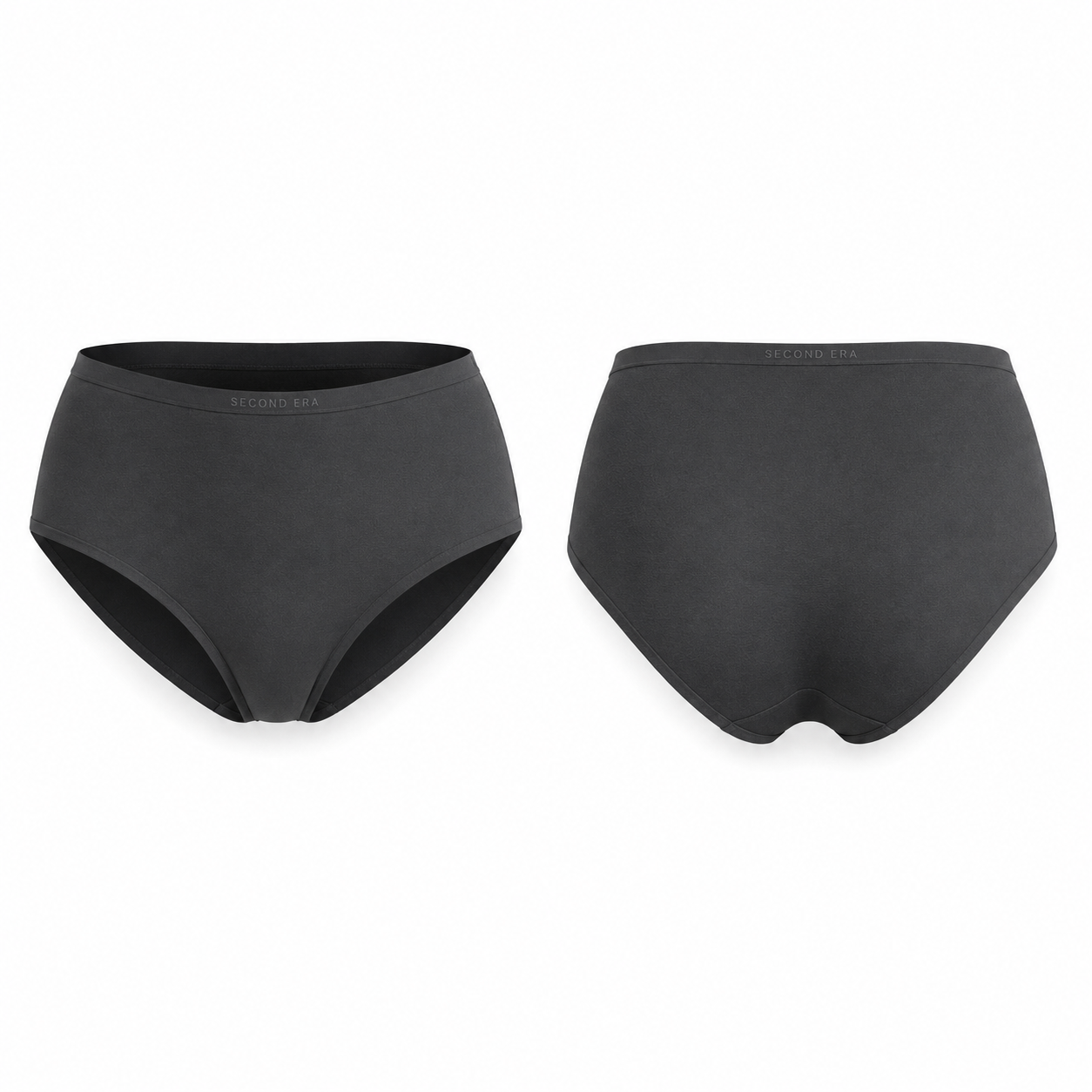 Secure brief ghosted front and back product view